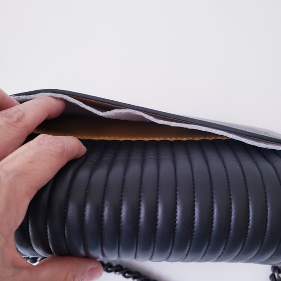 Coach Quilted Dinky Black Crossbody Bag - Picture 12 of 13